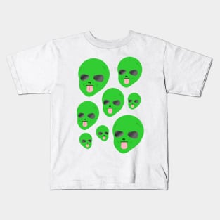 Alien face Kids T-Shirt